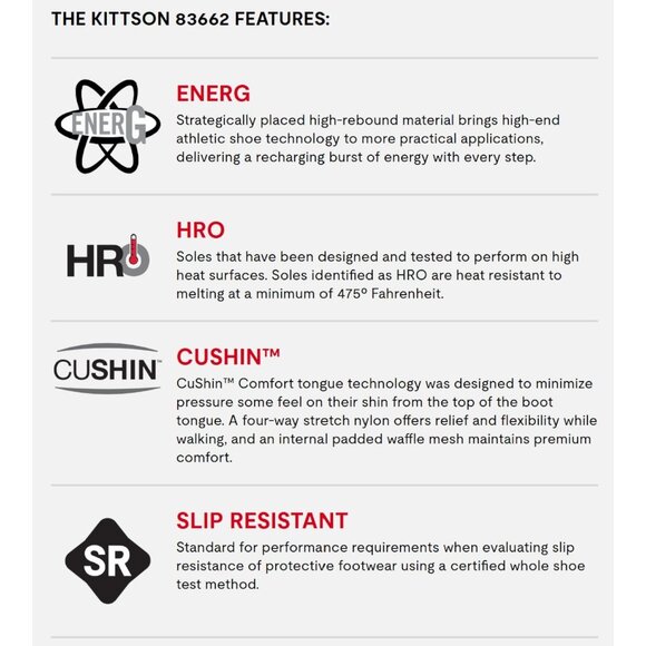 Red Wing Irish Setter Kittson 6" Leather Safety Steel Toe Work‎ Boot Men's 7 NEW - Picture 10 of 14